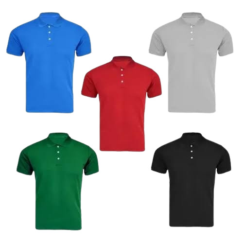 Men Plain Collar T-Shirt