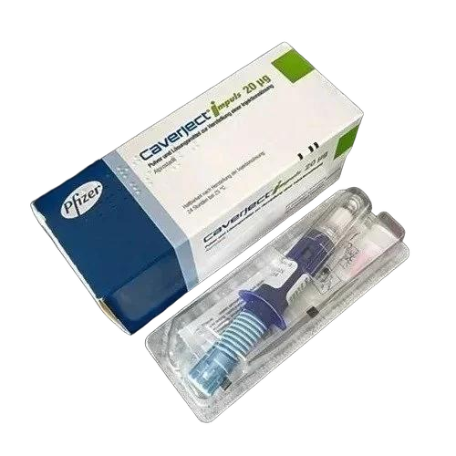 Caverject Alprostadil 20mcg Injection - 1 Bottle, Non Prescription | Allopathic Medicine for Personal and Clinical Use