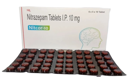 Nitrazepam Tablets 10mg - Nitrazepam IP, 6x5x10 Tablets Blister Pack | Non Prescription, 24 Months Shelf Life