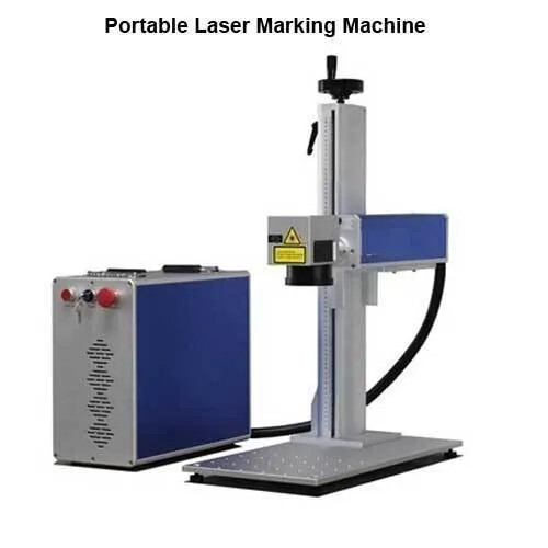 Portable Laser Marking Machine - Color: Blue And White