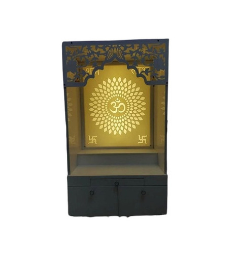 Wooden Temple - MDF Board Standard Size Multicolor | Solid Surface Modern Design Portable Easy to Clean Ideal for Worship