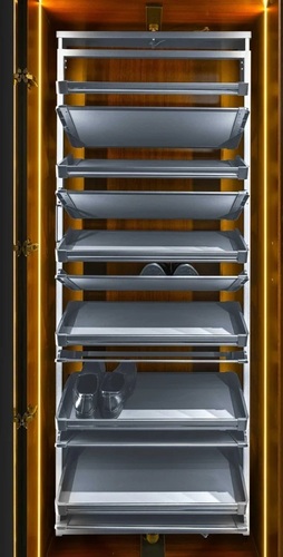 Steel Polished Shoe Rack