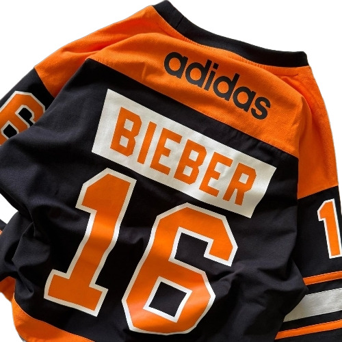 Printed Orange Over Size T Shirt