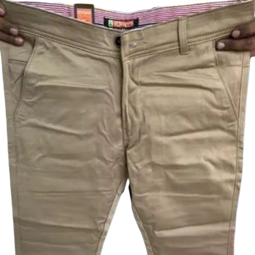 Men Plain Cotton Trouser