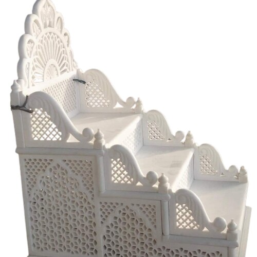 White Temple Mimbar - Material: Marble