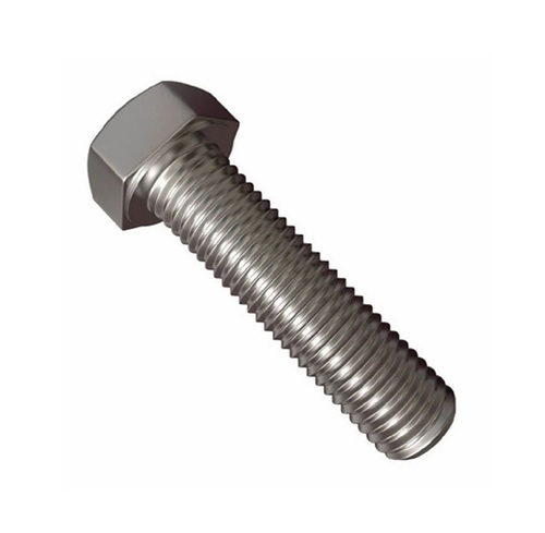 Hexagon Head Bolts - Stainless Steel M5 x 1.0 mm, Silver Color, Tempered Heat Treatment, Galvanized Surface Treatment, Full Thread Type, Higher Strength
