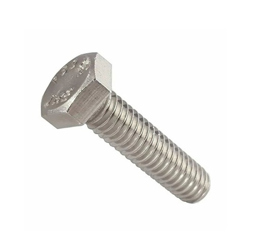 Hexagon Head Bolts - Stainless Steel M5 x 1.0 mm , Silver Color, Tempered Heat Treatment, Galvanized Surface, Rust and Corrosion Resistant