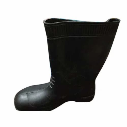 Leather Black Safety Gumboot