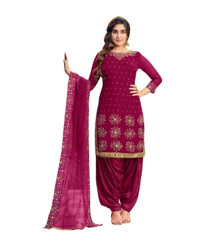 Salwar Suits - Cotton Blend, Size XS-XXXL, Pink | Modern Printed, Breathable, Skin-Friendly, Full Sleeves, Perfect for Spring, Summer, Winter