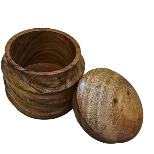 Wooden Jar With Lid