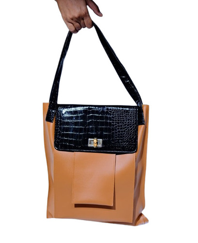Ladies Tote Bags - Color: Brown
