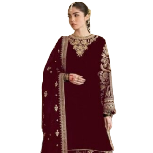 Mehroon Punjabi Suit