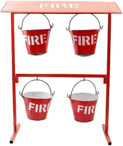 Mild Steel Fire Bucket With Stand