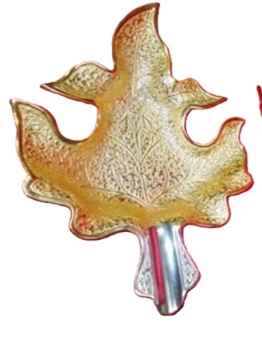 Golden Unique Gold Plated Leaf