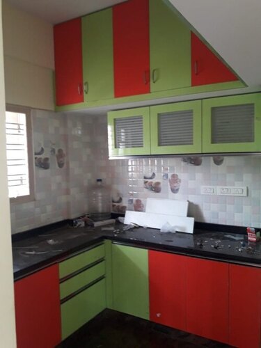 Modern L Shaped Pvc Modular Kitchen