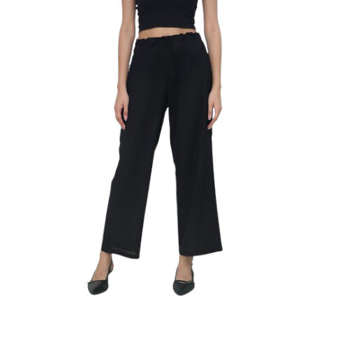 Women Black Straight Pant - Feature: Cool Dry