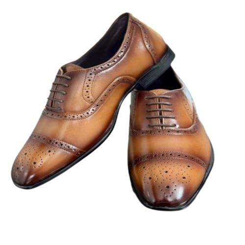 Black Brogue Leather  - Size: All