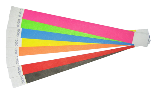 Soft Paper Event Bands With Serial Number - Color: Pink