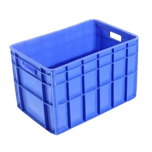 Blue Industrial Plastic Crate - Coating Type: Na