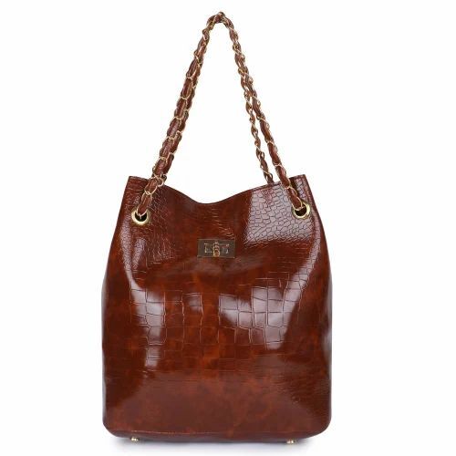 Brown Ladies Leather Handbag