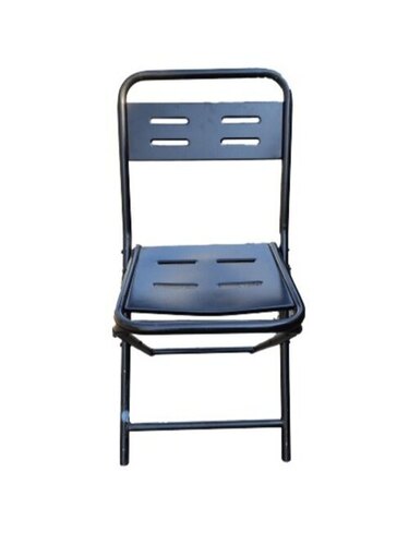 Folding Black Steel Chair