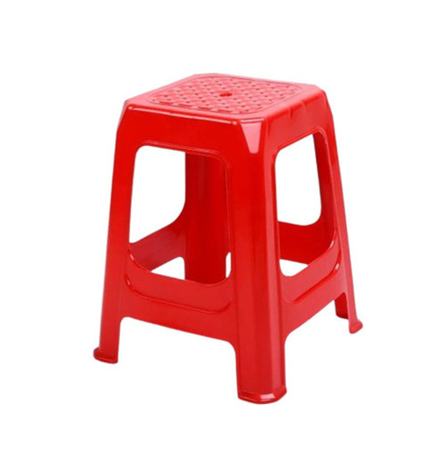 Red Plastic Stool - Application: Domestic