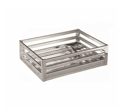 Silver Stainless Steel Basket