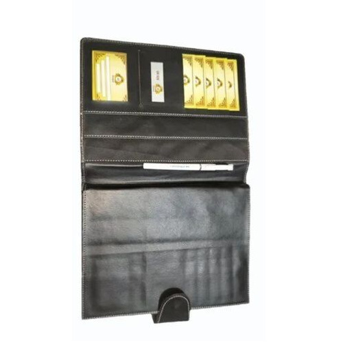 50Gsm Leather Dairy Cover - Color: Black