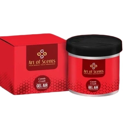 Art Of Scents Candy Crush Gel Air Freshener For Car - Dimension (L*W*H): 10*10 Centimeter (Cm)