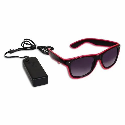 Led Lights Wired Battery Operated Led Party Glasses - Color: Black