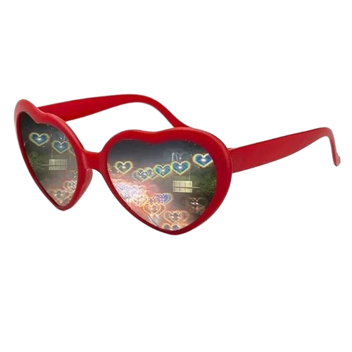 Light Diffraction Heart Party Sunglasses