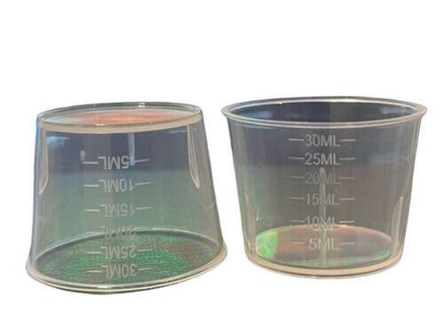 Plastic Measuring Cup - Color: White