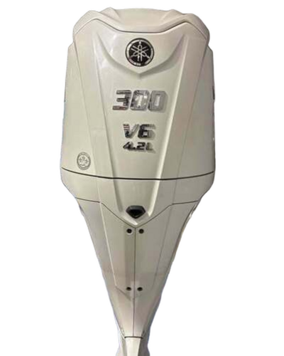 300 Ph Used V6 Outboard Motor - Color: White