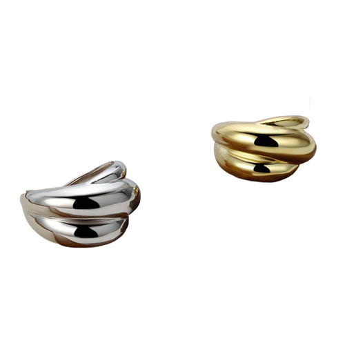 Adjustable Open Silver Ring 14k Gold Plated Jewelley For Women