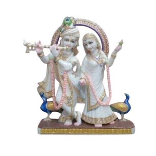 Marble Radha Krishna Statue