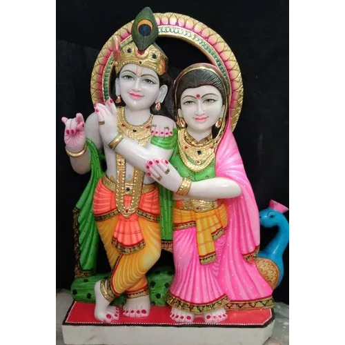 Multicolor Radha Krishna Statue - Color: Multicolour