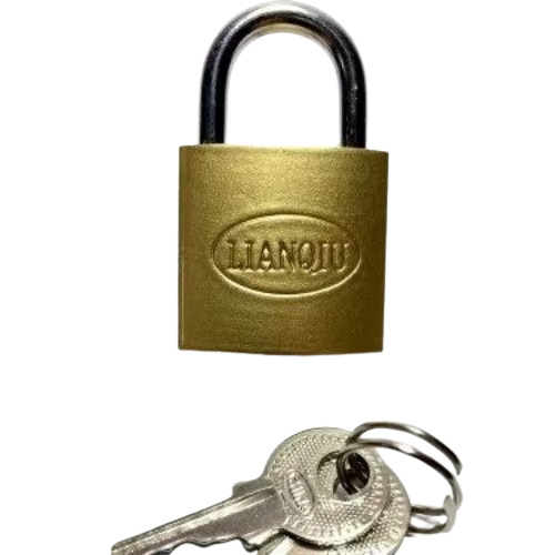 Lianqiu Golden Pad Lock - Finish: Brass