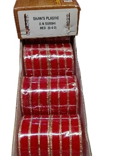 Plastic Bangles - Color: Red
