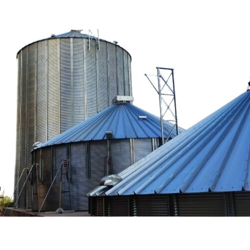 Grain Storage Silo - Color: Silver