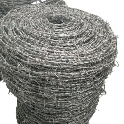 Barbed Fencing Wire - Color: Silver