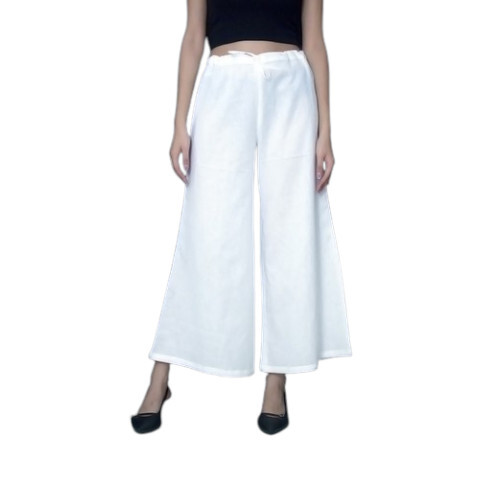 Women Off White Flared Pants - Feature: Pure Handloom Khadi Cotton