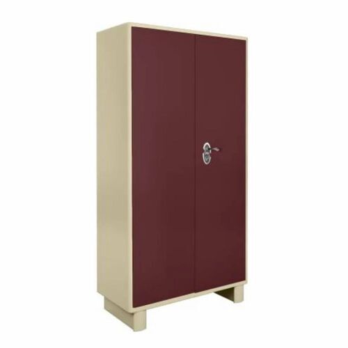 2 Door With Locker Stainless Steel Almirah - Color: Multi