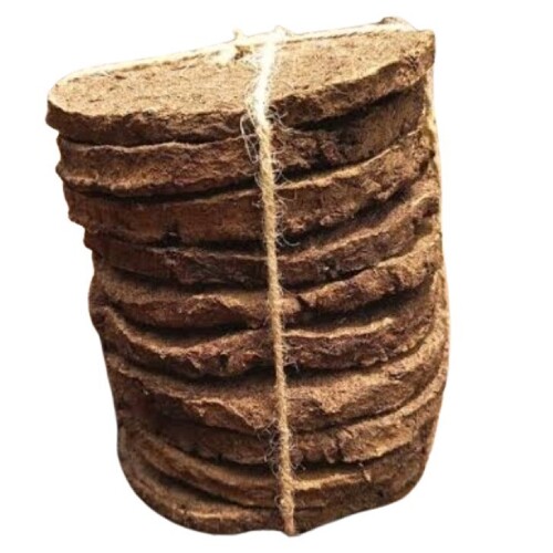 Cow Dung Cake - Color: Dark Brown