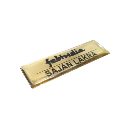Rectangle Brass Name Badge