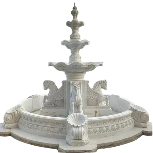 White Marble Fountain