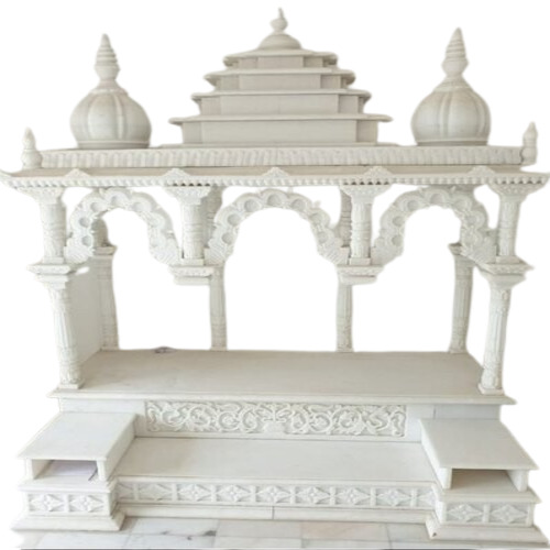 Pooja White Marble Mandir - Product Type: Sculpture