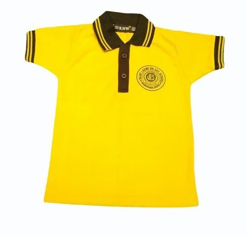 Yellow Color School T Shirt