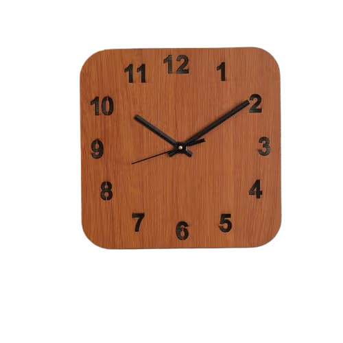Wooden Clock - Color: Red