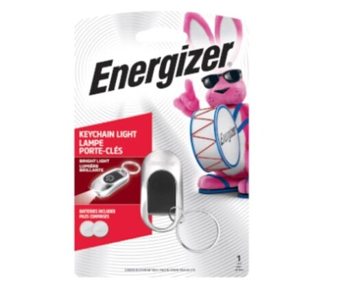 Aluminium Silver Energizer Keychain Light
