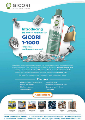 GICORI 1-1000 Multipurpose Anti Rust Spray